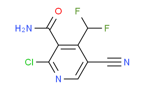 2-Chloro-5-cyano-4-(difluoromethyl)pyridine-3-carboxamide