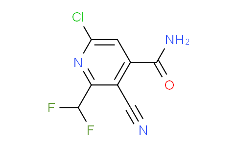 6-Chloro-3-cyano-2-(difluoromethyl)pyridine-4-carboxamide