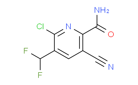 2-Chloro-5-cyano-3-(difluoromethyl)pyridine-6-carboxamide