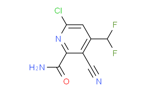6-Chloro-3-cyano-4-(difluoromethyl)pyridine-2-carboxamide