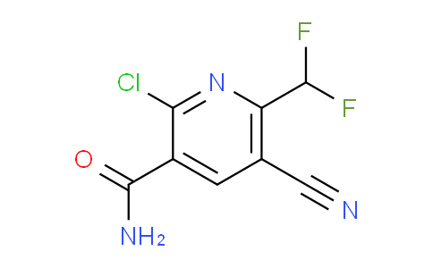 2-Chloro-5-cyano-6-(difluoromethyl)pyridine-3-carboxamide