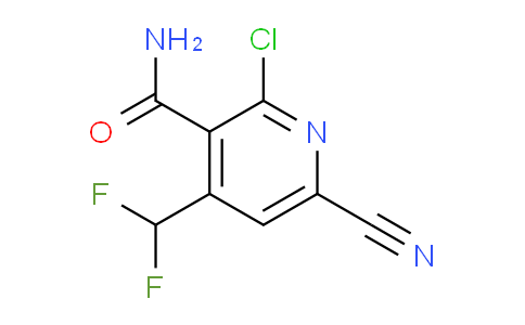 2-Chloro-6-cyano-4-(difluoromethyl)pyridine-3-carboxamide