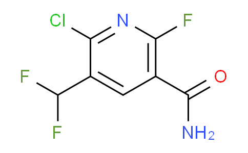 2-Chloro-3-(difluoromethyl)-6-fluoropyridine-5-carboxamide