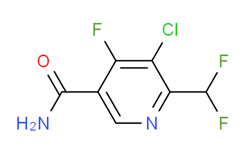 3-Chloro-2-(difluoromethyl)-4-fluoropyridine-5-carboxamide