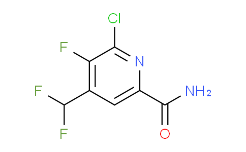 2-Chloro-4-(difluoromethyl)-3-fluoropyridine-6-carboxamide