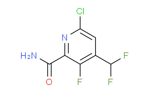 6-Chloro-4-(difluoromethyl)-3-fluoropyridine-2-carboxamide