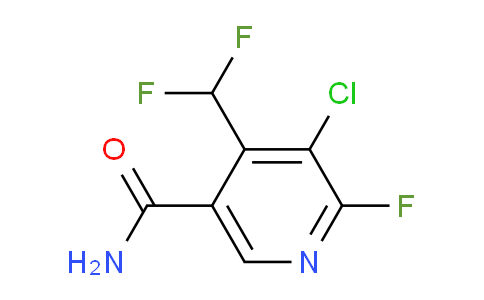 3-Chloro-4-(difluoromethyl)-2-fluoropyridine-5-carboxamide