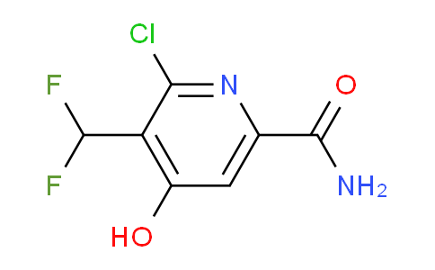 2-Chloro-3-(difluoromethyl)-4-hydroxypyridine-6-carboxamide