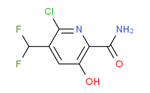 2-Chloro-3-(difluoromethyl)-5-hydroxypyridine-6-carboxamide