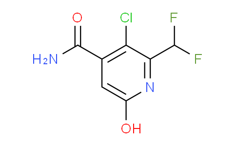 3-Chloro-2-(difluoromethyl)-6-hydroxypyridine-4-carboxamide