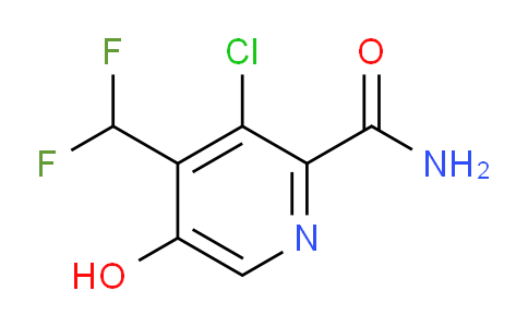 3-Chloro-4-(difluoromethyl)-5-hydroxypyridine-2-carboxamide