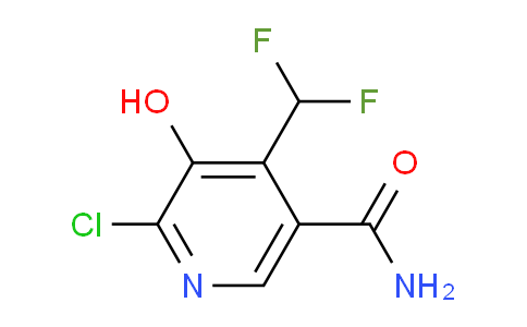 2-Chloro-4-(difluoromethyl)-3-hydroxypyridine-5-carboxamide