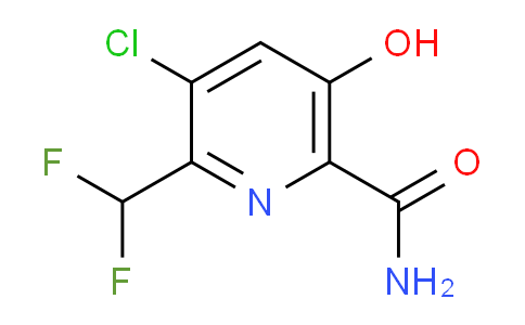 3-Chloro-2-(difluoromethyl)-5-hydroxypyridine-6-carboxamide