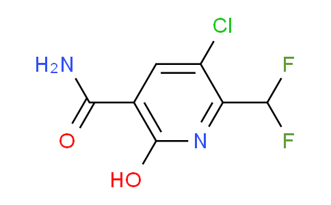 3-Chloro-2-(difluoromethyl)-6-hydroxypyridine-5-carboxamide