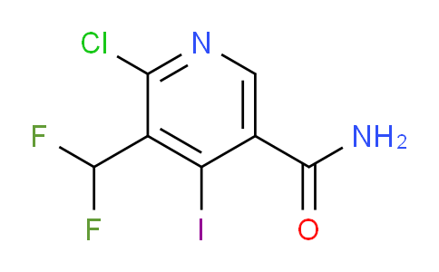 2-Chloro-3-(difluoromethyl)-4-iodopyridine-5-carboxamide