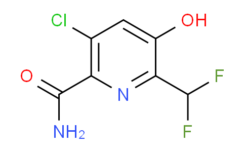 5-Chloro-2-(difluoromethyl)-3-hydroxypyridine-6-carboxamide
