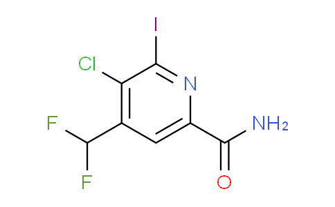 AM90405 | 1805410-11-0 | 3-Chloro-4-(difluoromethyl)-2-iodopyridine-6-carboxamide