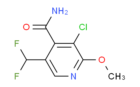 3-Chloro-5-(difluoromethyl)-2-methoxypyridine-4-carboxamide