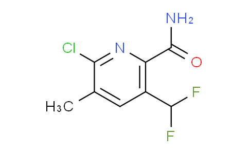 2-Chloro-5-(difluoromethyl)-3-methylpyridine-6-carboxamide