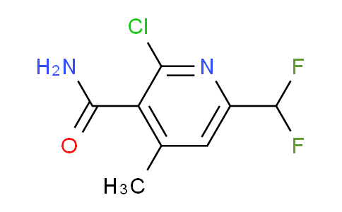 2-Chloro-6-(difluoromethyl)-4-methylpyridine-3-carboxamide