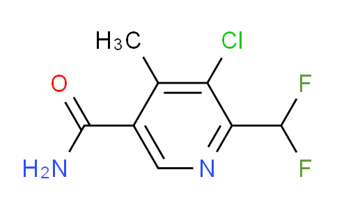 3-Chloro-2-(difluoromethyl)-4-methylpyridine-5-carboxamide
