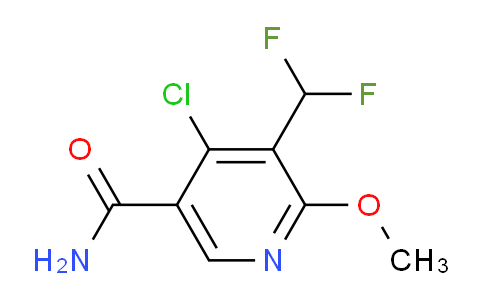 4-Chloro-3-(difluoromethyl)-2-methoxypyridine-5-carboxamide