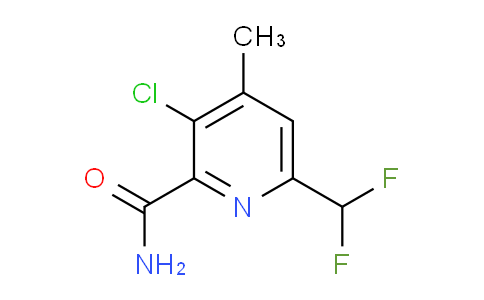 3-Chloro-6-(difluoromethyl)-4-methylpyridine-2-carboxamide
