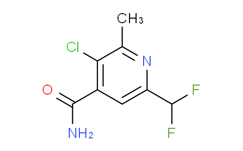 3-Chloro-6-(difluoromethyl)-2-methylpyridine-4-carboxamide
