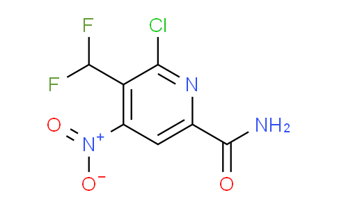 2-Chloro-3-(difluoromethyl)-4-nitropyridine-6-carboxamide