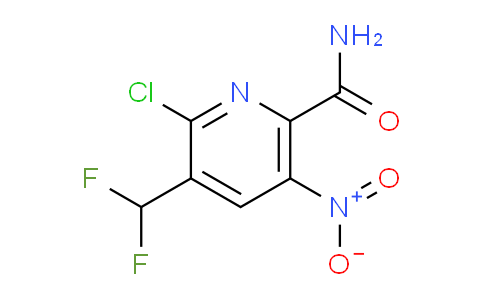 2-Chloro-3-(difluoromethyl)-5-nitropyridine-6-carboxamide
