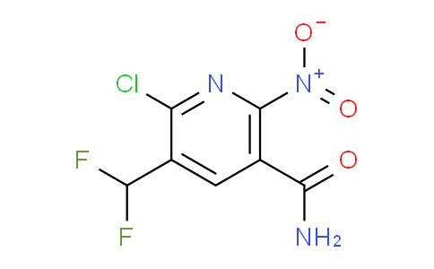 2-Chloro-3-(difluoromethyl)-6-nitropyridine-5-carboxamide