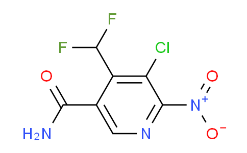 3-Chloro-4-(difluoromethyl)-2-nitropyridine-5-carboxamide