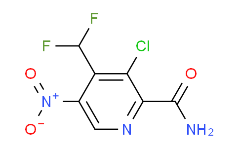 3-Chloro-4-(difluoromethyl)-5-nitropyridine-2-carboxamide