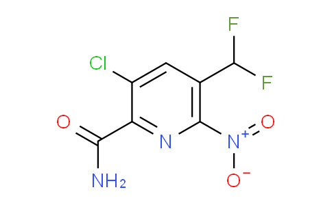 3-Chloro-5-(difluoromethyl)-6-nitropyridine-2-carboxamide