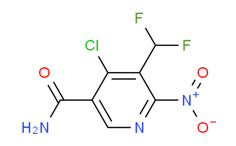 4-Chloro-3-(difluoromethyl)-2-nitropyridine-5-carboxamide