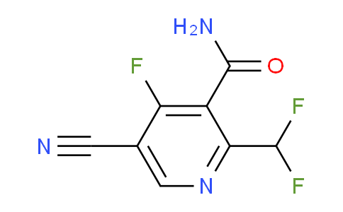 5-Cyano-2-(difluoromethyl)-4-fluoropyridine-3-carboxamide
