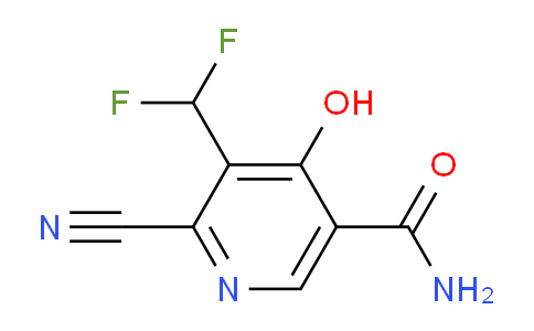 2-Cyano-3-(difluoromethyl)-4-hydroxypyridine-5-carboxamide