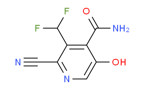 2-Cyano-3-(difluoromethyl)-5-hydroxypyridine-4-carboxamide