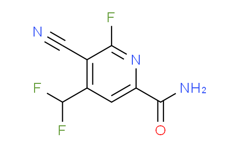 3-Cyano-4-(difluoromethyl)-2-fluoropyridine-6-carboxamide