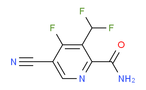 5-Cyano-3-(difluoromethyl)-4-fluoropyridine-2-carboxamide