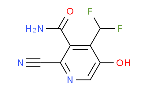2-Cyano-4-(difluoromethyl)-5-hydroxypyridine-3-carboxamide