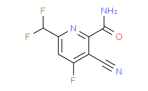 3-Cyano-6-(difluoromethyl)-4-fluoropyridine-2-carboxamide