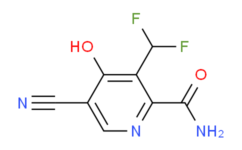 5-Cyano-3-(difluoromethyl)-4-hydroxypyridine-2-carboxamide