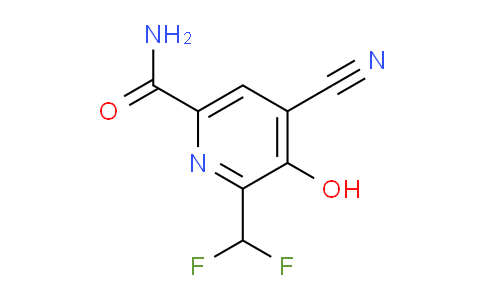 4-Cyano-2-(difluoromethyl)-3-hydroxypyridine-6-carboxamide