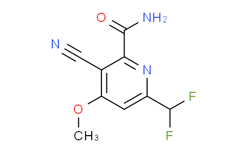 3-Cyano-6-(difluoromethyl)-4-methoxypyridine-2-carboxamide