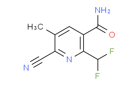 2-Cyano-6-(difluoromethyl)-3-methylpyridine-5-carboxamide