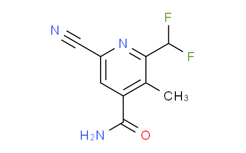 6-Cyano-2-(difluoromethyl)-3-methylpyridine-4-carboxamide