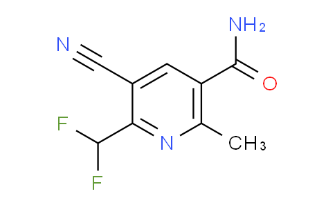 3-Cyano-2-(difluoromethyl)-6-methylpyridine-5-carboxamide