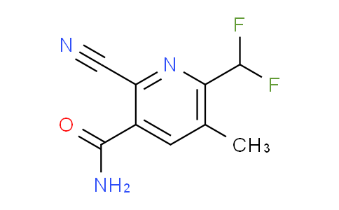 2-Cyano-6-(difluoromethyl)-5-methylpyridine-3-carboxamide