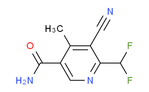 3-Cyano-2-(difluoromethyl)-4-methylpyridine-5-carboxamide